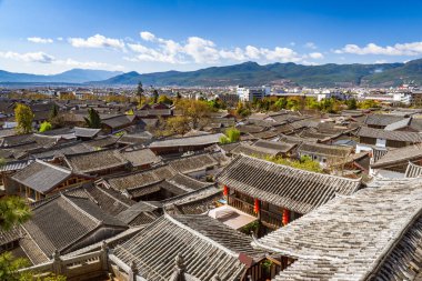 Lijiang antik şehir manzarası, Yunnan, Çin
