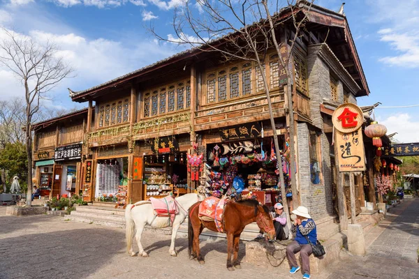 Shuhe cidade antiga, Yunnan, China — Fotografia de Stock