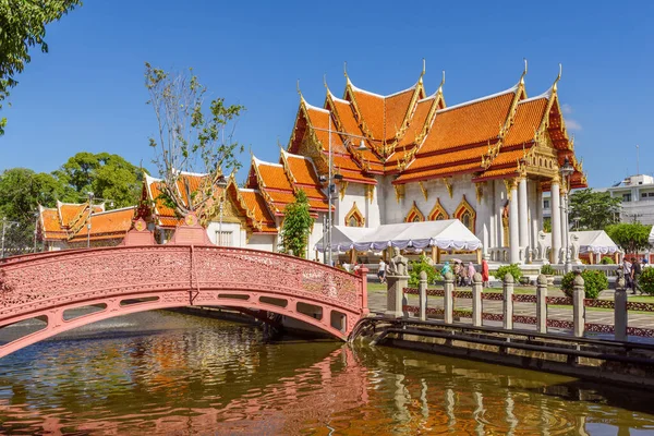 Wat Benchamabophit Dusitvanaram (Marble Temple), Bangkok, Thaila — Stock Photo, Image