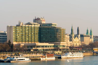 Budapeşte, Macaristan, Feb 19, 2019-Marriott otel