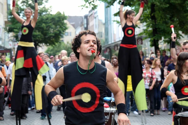 Niemcy Nuremberg Lipca 2011 Festiwal Muzyki Bard Uczestnicy Festiwalu Procesji — Zdjęcie stockowe