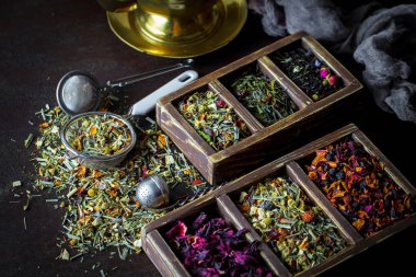 Eski arka plan üzerinde çay