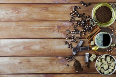 Eski arka plan üzerinde kahve siyah