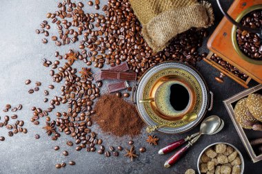 Eski arka plan üzerinde kahve siyah