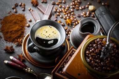 Eski arka plan üzerinde kahve siyah