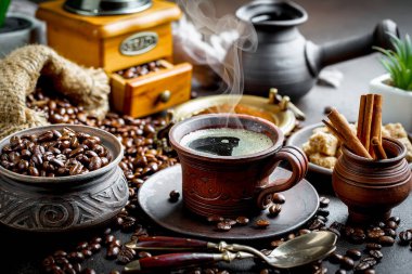 Eski arka plan üzerinde kahve siyah