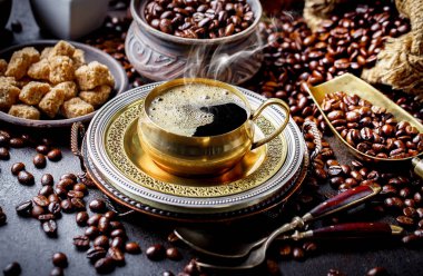 Eski arka plan üzerinde kahve siyah