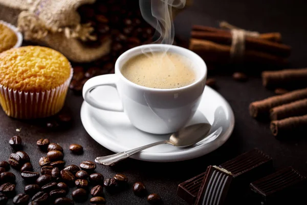 Caffè Nero Sfondo Vecchio — Foto Stock