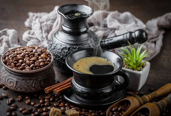 Black Coffee Old Background — Stock Photo, Image