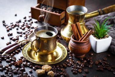 Eski arka plan üzerinde kahve siyah