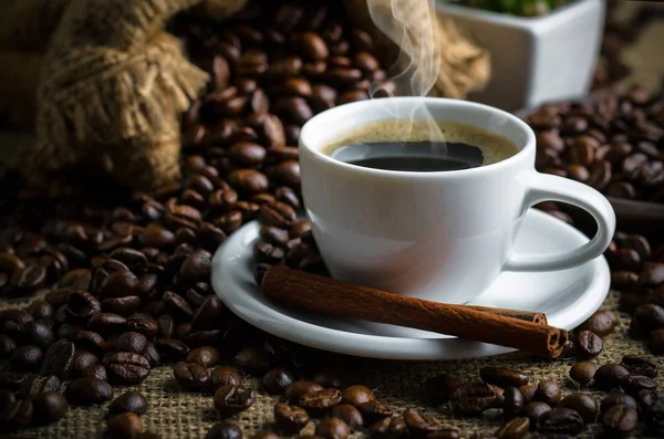 Svart Kaffe Gamla Bakgrund — Stockfoto