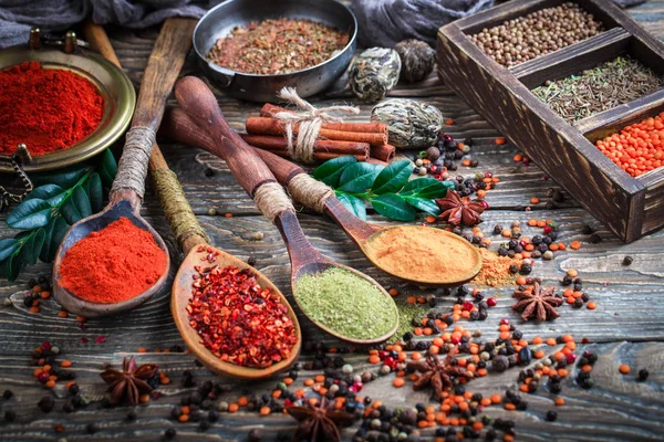 Épices Condiments Alimentaires — Photo