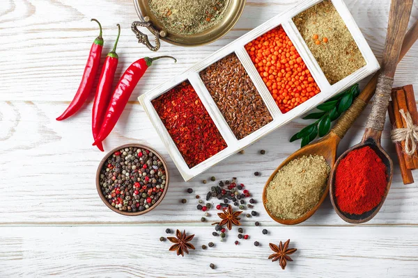 Spices Condiments Food — Stock Photo, Image