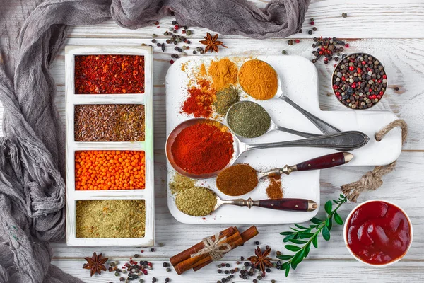 Spices Condiments Food — Stock Photo, Image