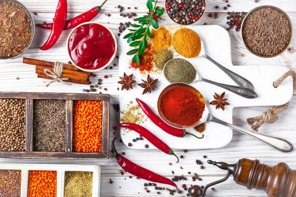 Épices Condiments Alimentaires — Photo