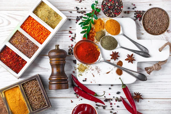 Spices Condiments Food — Stock Photo, Image