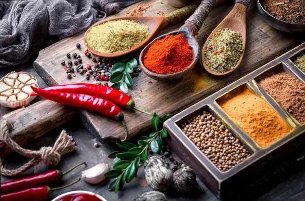 Spices Condiments Food — Stock Photo, Image