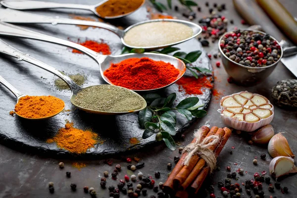 Spices Condiments Food — Stock Photo, Image