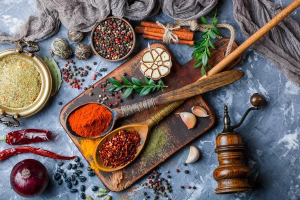 Spices Condiments Food — Stock Photo, Image