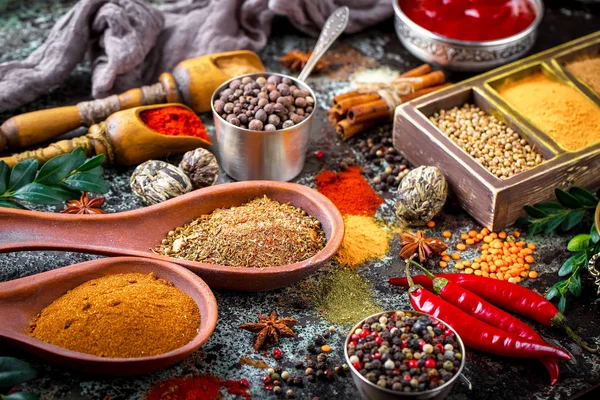 Spices Condiments Food — Stock Photo, Image