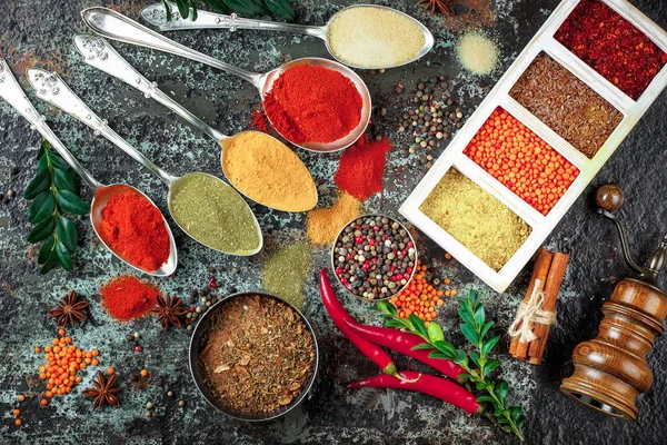 Spices Condiments Food — Stock Photo, Image