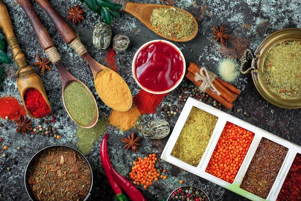 Spices Condiments Food — Stock Photo, Image