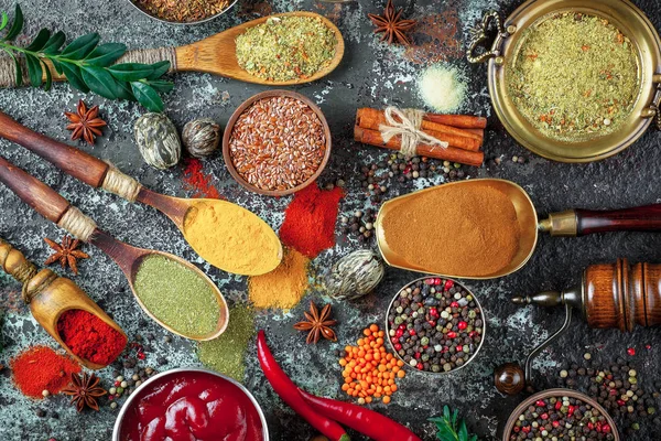 Épices Condiments Alimentaires — Photo