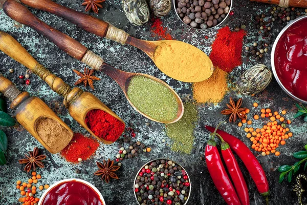 Épices Condiments Alimentaires — Photo