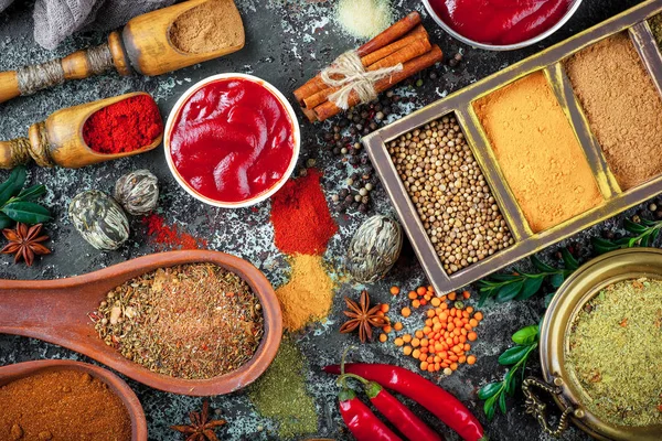 Épices Condiments Alimentaires — Photo