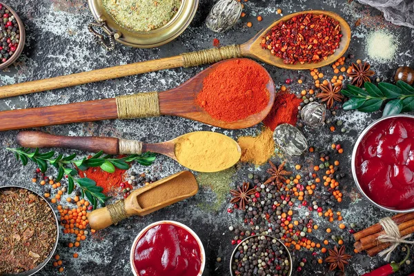 Épices Condiments Alimentaires — Photo