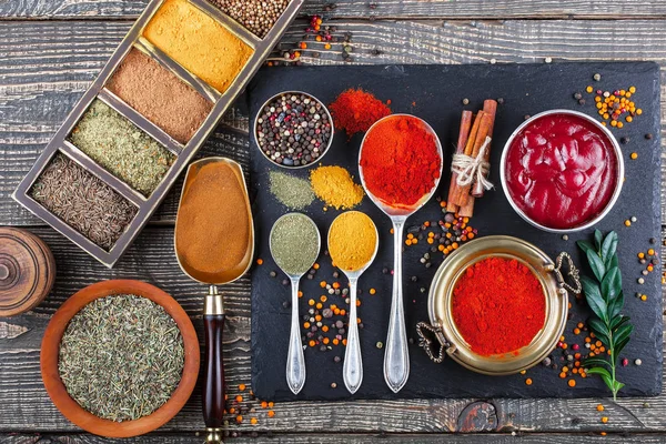 Épices Condiments Alimentaires — Photo