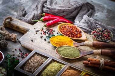 Baharat ve baharat gıda için