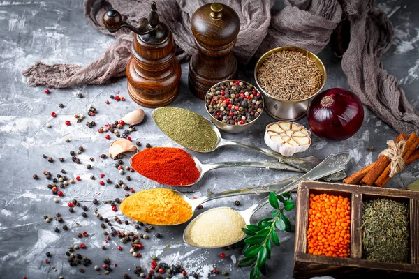 Spices Condiments Food — Stock Photo, Image