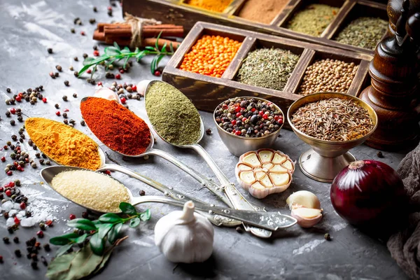 Spices Condiments Food — Stock Photo, Image