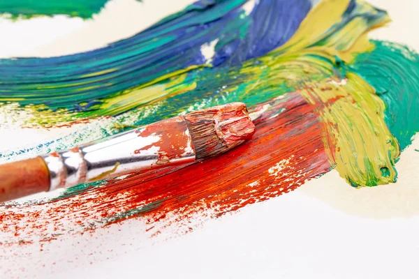 Paint Brushes Paints Drawing — Stock Photo, Image