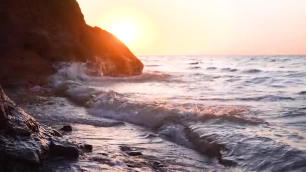 Východ Slunce Nad Mořskou Ranní Pláží — Stock video