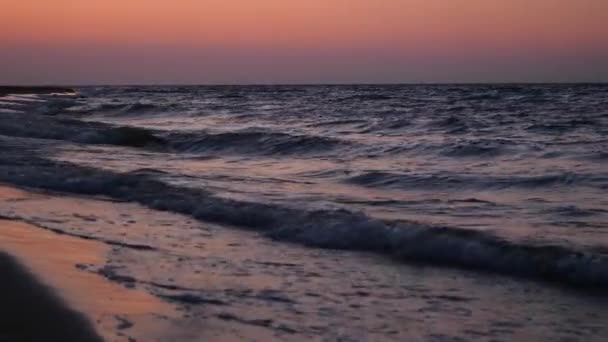 Soluppgång Över Havet Morning Beach — Stockvideo