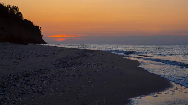 Salida Del Sol Sobre Playa Mañana Mar — Foto de Stock