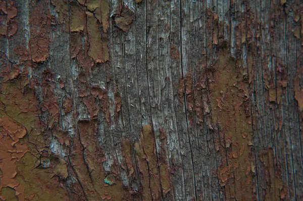 Textura de madera agrietada marrón. Madera pintada. Fondo marrón. Fondo de madera marrón —  Fotos de Stock