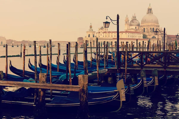 Gondolas Venice Morning Light Italy — Stock Photo, Image