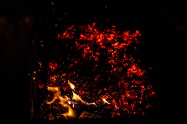 Alan sayısı doğa bokeh yangın bulanık kökenden gelen içinde ateş 