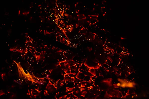Fire Nature Bokeh Fire Blurred Backgrounds Space Views — Stock Photo, Image