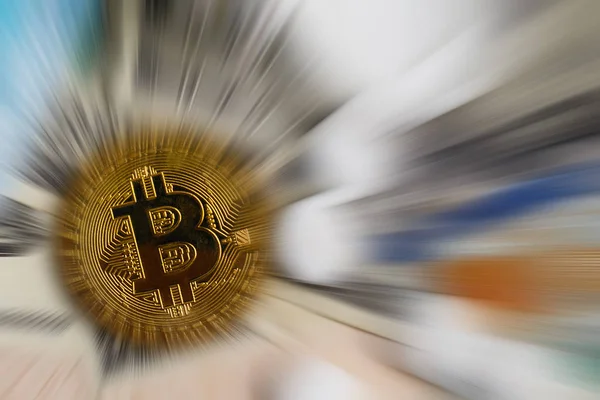 Bitcoin Pill Dollars — Stock Photo, Image