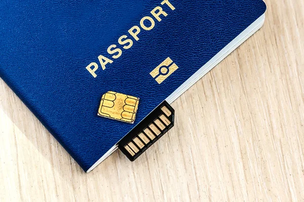 Passports Red White Background Opened Lock — Stock Photo, Image
