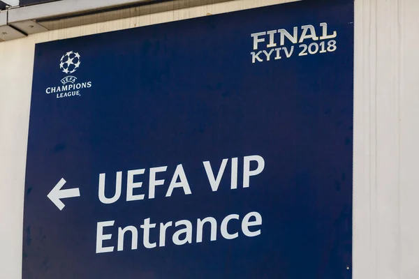 Kyiv Ucrania Mayo 2018 Logo Emblema Champions League —  Fotos de Stock