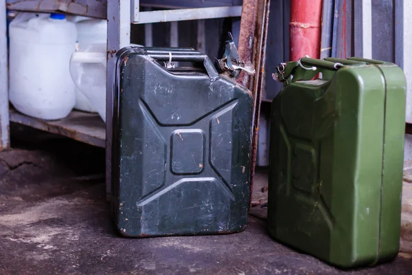 Estilo Militar Antiquado Jerrycan — Fotografia de Stock