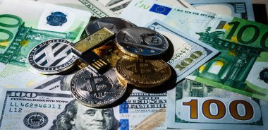 Bitcoin sembolleri ile birden parlamak götürmek