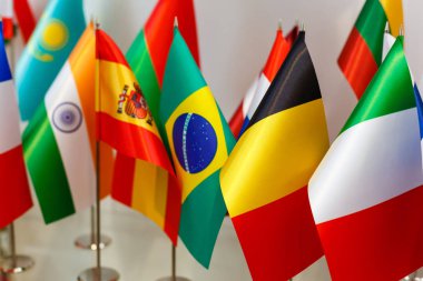 Dünya Ulusal bayrakları, yakın çekim