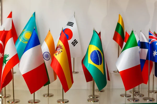 Ugrupowania Narodowej Flagi Świata — Zdjęcie stockowe