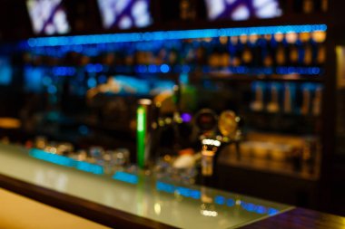 Alışveriş merkezinin bulanık görüntüsü ve bokeh